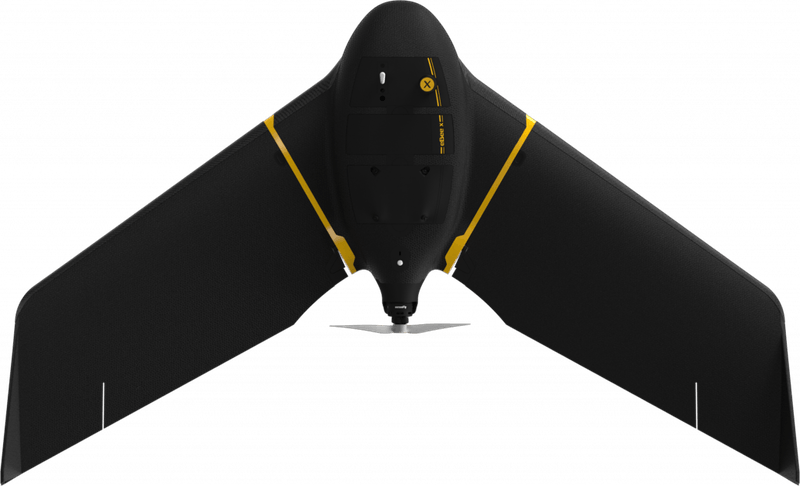 One of our drones; the Sensefly Ebee.